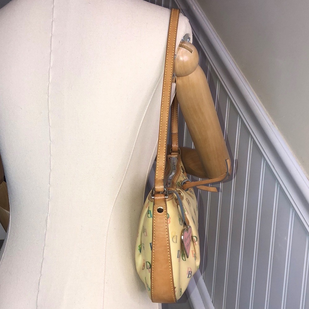 DOONEY BOURKE Rainbow Monogram Coated Canvas with Rainbow Zipper Mini Bag - Picture 6 of 15